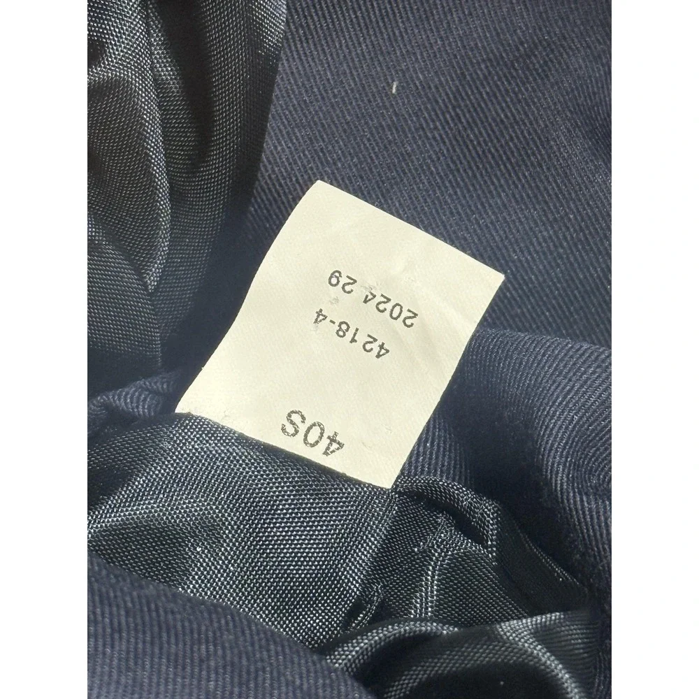 J. Ferrar Blazer Mens 40S Navy Two Button Sport Coat Patch Pockets‎ Notch Lapel